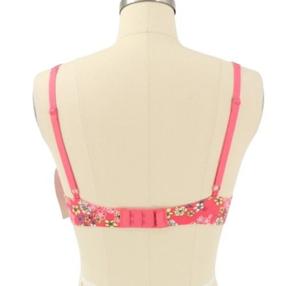 NWT Maidenform Feeling Sexy Airlift Push Up Floral Pink 8719 Bra 34B - Picture 3 of 3